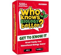 Chenquansarl-Who Knows Biology Better 95 Cartes Teens & Family Card Trivia Game Questions Amusantes Et Éducatives Pour Adolescents Et Familles Convient Pour Garçons Et Filles Âgés De 12 Ans Et