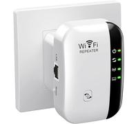 ChenQuanSarl-Wifi Répéteur Wifi Booster 300Mbps 2,4 Ghz Extenseur Sans Fil Amplificateur De Signal Du Réseau Avoir Ap/Rp Et Wps Fonction, Compatible Avec Toutes Les Box Internet