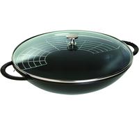 Chenquansarl-Wokenfonteaveccouvercleenverreetgrilleamovibleinclus37cm57lnoirmat