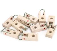 ChenQuanSarl-Wood Piano Keyboard Hammer Butt Flanges With Rope Upright Piano Diy Repair Replacement Parts & Accessories Pack Of 10Pcs