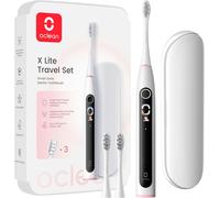 Chenquansarl-X Lite À Dents Électrique, 5 Modes Et Autonomie De 40 Jours, À Dents Électrique Sonique Avec Écran, Suivi Du Bros , Ideal Pour Voyage, Étui De Voyage, 3 Brosettes, Gris Set