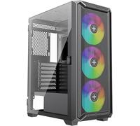 ChenQuanSarl-X613 Xilent Blade Ii Boîtier Pc Gaming, 3X Ventilateurs Argb 120Mm, Boîtier Atx Midi Tower, Mesh Front Panel Pour Une Bonne Airflow, Controlboard Pwm/Argb, Glas Side Panel Sans Vis, Noir