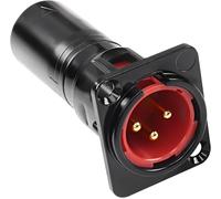 ChenQuanSarl-Xlr 3 Broches Mâle À Mâle Via Panneau De Montage Jack, Microphone Xlr 3Pin D - Series Adaptateur Passe - Partout Convertisseur Compatible Avec Microphones, Mélangeurs (Mâle À Mâle)