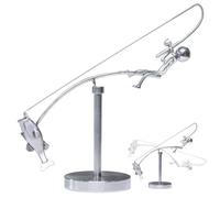 CHENRI Kinetic Fishing Sculpture - Balance Art for Your Space, Sculpture de pêche cinétique, Statue d'équilibre du pêcheur, Statue d'art équilibrée Maison décoration Cadeaux pour Famille et Amis