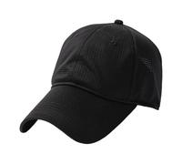 CHENSHI Casquettes de Baseball Casquette À Long Pic Athlétique Séchage Rapide Respirante pour Les Hommes Et Femmes Grandes Tailles Tête 55-65cm Sun Prot-Black-Head 55-59cm