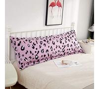 Chenso Taie d'oreiller complète avec Ouverture pour enveloppe, Longue taie d'oreiller taie d'oreiller, taie d'oreiller en Polyester Doux 1 pièce-Léopard_48 cm X 150 cm