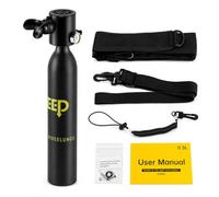 Chensyo Mini bouteille de plongée de 0,5 l - Bouteille d'oxygène pour la plongée sous-marine - Réservoir d'oxygène portable - Réservoir d'air pulmonaire pour plongée récréative, plongée avec tuba