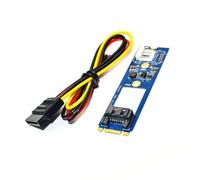 Chenxi Studio Adaptateur 7 broches SATA3.0 pour 2242 2260 2280 adaptateur convertisseur carte d'extension convertisseur horizontal gain de place