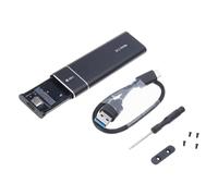 Chenxi Studio Boîtier universel pour disque externe USB 3.2 compatible 2230 2242 2260 2280 Taille Plug Play Boîtier de disque double NVMe