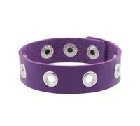 Chenxi Studio Bracelet large en cuir fait à la main - Texture gothique - Cadeau pour femme, taille unique, Comme décrit