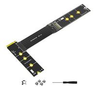 Chenxi Studio Câble d'extension PCIE4.0 à vitesse rapide de 30 cm pour disques solides à double protocole, compatible avec plusieurs opérations, sans alimentation externe, câble d'extension de disque