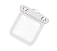 Chenxi Studio Drifting Étui imperméable pour portefeuille d'accès Rudiments en TPU transparent Structure dense Taille 12,2 x 10,8 cm Sac de rangement imperméable pour voyage, blanc