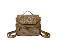 Chenxi Studio Élégant sac à bandoulière transparent pour badges de collection, sac à bandoulière unisexe tendance avec sac à bandoulière réglable et pratique pour la culture d'anime, marron, One Size