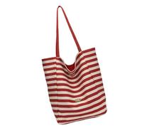 Chenxi Studio Élégant sac de banlieue double couleur, intérieur spacieux avec bandoulière confortable, sac de courses ergonomique coréen, Rouge, One Size