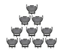 Chenxi Studio Lot de 10 douilles demi-rondes en plastique noir CR2032 2032 3 V 3 V pour boîtiers de piles verticaux à 3 broches