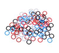 Chenxi Studio Lot de 100 anneaux colorés pour pieds de pigeons conçus pour un entraînement et une gestion efficaces avec des bandes en caoutchouc pour oiseaux