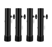 Chenxi Studio Lot de 4 rallonges de pieds de table pliables réglables en acier avec base antidérapante pour une meilleure stabilité et optimisation de l'espace