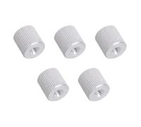 Chenxi Studio Lot de 5 connecteurs à vis en aluminium pour appareil photo 6,35 mm femelle vers femelle pour trépied et support de microphone Adaptateur stable en aluminium