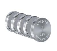 Chenxi Studio Lot de 5 piles rechargeables au lithium LIR2450 LIR 2450 3,6 V pour montre télécommandée