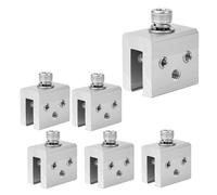 Chenxi Studio Lot de 6 colliers de serrage en métal pour panneau de toit debout - Pince de toit en métal pour câble chauffant, pare-neige, fixation de panneau solaire