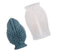 Chenxi Studio Moules en silicone en forme d'ailes de fleurs pour moulage de résine époxy faits à la main Moules de plâtre Fournitures de moulage à la main en silicone