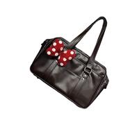 Chenxi Studio Sac à bandoulière confortable au design inspiré de Tokyo avec intérieur spacieux en cuir PU et sac de rangement organisationnel pour les navetteurs, Noir , One Size