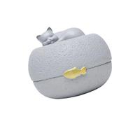 Chenxi Studio Urne funéraire pour animal domestique - Pour perte de cendres de chiens et chats - Boîte de crémation en résine avec rangement sécurisé pour poils de fourrure