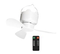 Chenxi Studio Ventilateur de plafond portable alimenté par USB avec télécommande, 3 vitesses réglables pour tente de camping, chambre à coucher, utilisation en extérieur, ventilateur de plafond avec