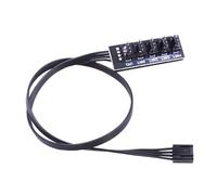 Chenxi Studio Ventilateur de refroidissement PC CPU de refroidissement 4 broches Câble d'alimentation répartiteur adaptateur manchon boîtier pour refroidisseurs d'ordinateur de bureau Ventilateur de