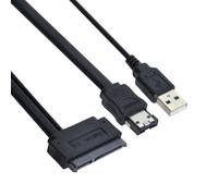 chenyang 2,5 "Disque dur SATA 22pin aux données ESATA ＆ Câble propulsé USB 2.0 50cm