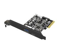 chenyang 4 ports PCI-E 4X vers USB A/USB C/USB 3.0 20 broches/USB 3.1 Prise de panneau avant USB 3.1 Gen2 PCI Express adaptateur de carte d'extension avec double chipset ASM3142 VL822