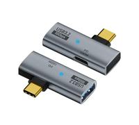 Chenyang Adaptateur 2 en 1 USB C vers USB 3.2 avec Port de Charge 100W - Transfert de Données Rapide et Charge OTG