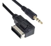 chenyang Adaptateur AMI vers jack 3,5 mm, câble audio AMI MDI vers câble auxiliaire 3,5 mm compatible avec interface Benz Music Interface, 1,3 m