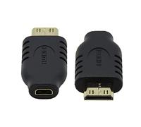 chenyang Adaptateur convertisseur type D micro HDMI femelle vers mini HDMI 1.4 mâle de type C : électronique