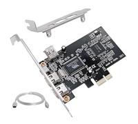 ChenYang Adaptateur de carte de capture 4 ports 1394A, 3 x 6 broches et 1 x 4 broches 1394A vers PCI Express avec support de 8 cm/12 cm et câble