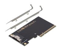 ChenYang Adaptateur de carte d'extension PCIe 3.0/4.0 X8 vers SFF-8654 8i PCI Express pour cartes graphiques externes eGPU et SSD avec support de fente de 8 cm/12 cm