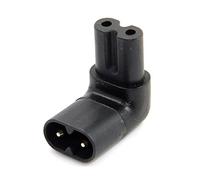 Chenyang Adaptateur de connecteurs fiche IEC 320 C8 vers C7 - Alimentation CA coudés à angle droit 90 degrés