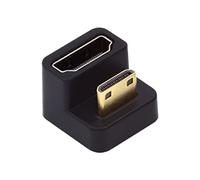 Chenyang Adaptateur de conversion HDMI mâle vers HDMI femelle, mini HDMI, 4K@60Hz, 180 degrés, connecteur d'extension coudé vers le bas