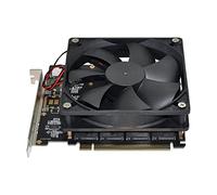 Chenyang Adaptateur M.2 NVME Gen 3.0 NVME M.2 AHCI X4 vers PCI-E Express 3.0 Gen3 X16 Carte Raid avec ventilateur VROC Raid0 Hyper adaptateur
