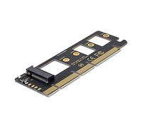 chenyang Adaptateur M.2 NVMe vers PCIe 3.0 X16 NVME/AHCI SSD vers PCI Express Carte d'extension Noir