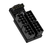chenyang Adaptateur modulaire d'alimentation 8 broches 4 ports vers 12 VHPWR ATX3.0 PCI-E 5.0 16 broches coudé à 90 degrés UP pour Nvidia RTX-40 et AMD RDNA 3
