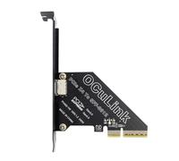 chenyang Adaptateur Oculink vers PCIe 4.0 X4, SFF-8611/8612 vers PCI Express avec support de fente de 8 cm/12 cm