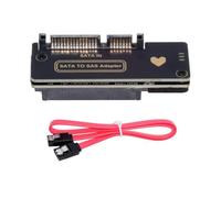 chenyang Adaptateur SATA vers SAS pour disques durs 2,5/3,5" SFF-8482 SAS vers carte mère SATA Convertisseur Adaptateur