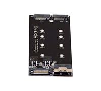 ChenYang Adaptateur SlimSAS vers NVME SSD, SFF-8654 8i 1 à 2 PCIe NVME/AHCI SSD avec alimentation SATA