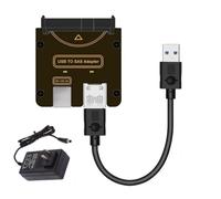 chenyang Adaptateur USB 3.0 vers SAS pour disques durs SFF-8482 SAS 2,5/3,5" vers USB avec alimentation (besoin d'alimentation pour fonctionner)