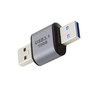 chenyang Adaptateur USB 3.1 Gen 2, USB mâle vers USB mâle 10 Gbit/s transfert de données 5 V3 A charge rapide en alliage d'aluminium convertisseur adaptateur pour casques/disque/téléphone