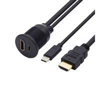 chenyang Adaptateur USB C et HDMI 4K pour voiture étanche à l'eau et à la poussière