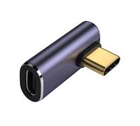 Chenyang Adaptateur USB C mâle vers femelle, USB4 de type C à profil bas à angle droit 100 W de données d'alimentation 8 K adaptateur de connecteur d'extension vidéo