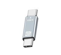 Chenyang Adaptateur USB C mâle vers mâle, USB4 Type C 100 W de données d'alimentation 8 K adaptateur de connecteur d'extension vidéo