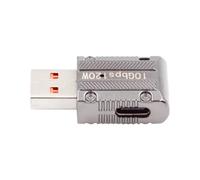 chenyang Adaptateur USB C vers USB 3.0 10 Gbit/s Puissance 120 W Style Mecha Cyberpunk Angle droit 90 degrés Type mince